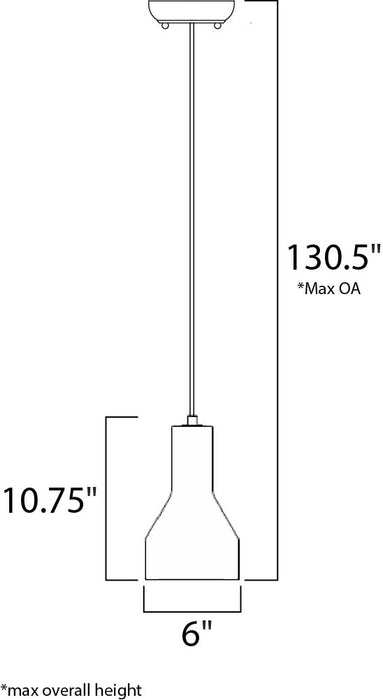 Maxim Crete 1-Light LED Pendant Model: 12392GYPC