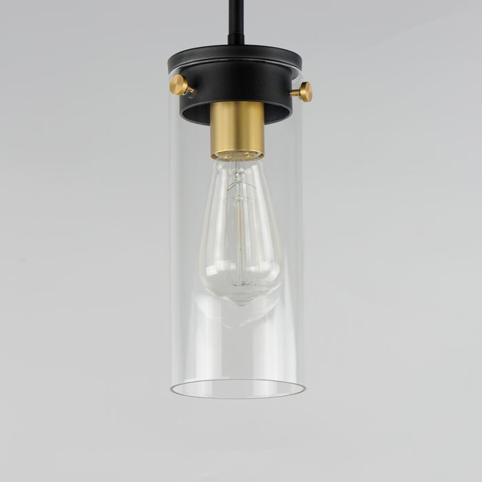 Maxim Pinn 1-Light Mini Pendant Model: 12406CLBKSBR