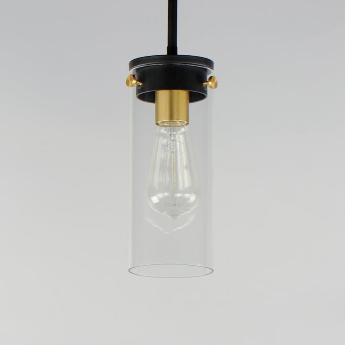 Maxim Pinn 1-Light Mini Pendant Model: 12406CLBKSBR