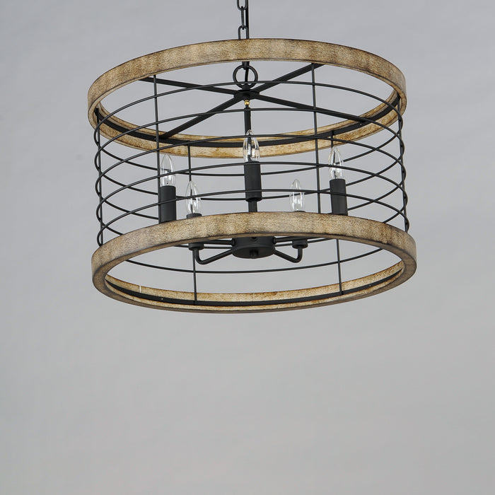 Maxim Homestead 24 5-Light Chandelier Model: 12515DWBK