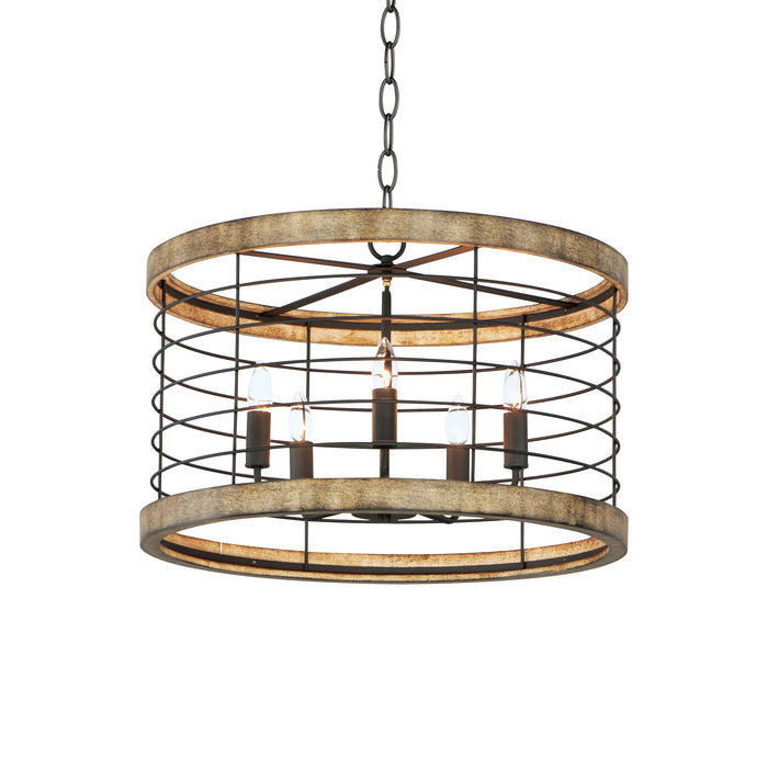 Maxim Homestead 24 5-Light Chandelier Model: 12515DWBK