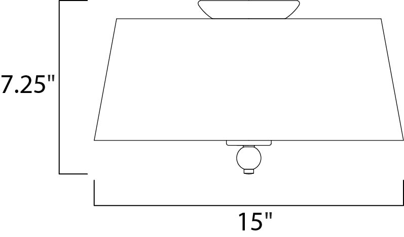 Maxim Rondo 3-Light Flush Mount Model: 12751WTPN