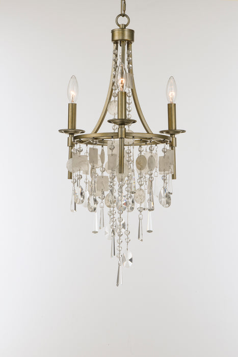 Maxim Cebu 3-Light Chandelier Model: 14423CZGS