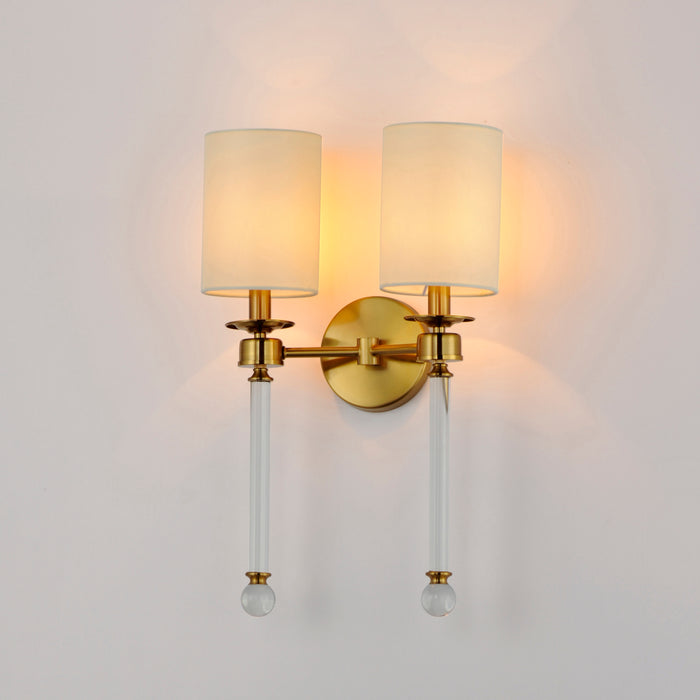 Maxim Lucent 2-Light Wall Sconce Model: 16108WTCLHR