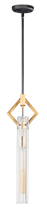 Maxim Flambeau 1-Light Mini Pendant Model: 16111CLBKAB