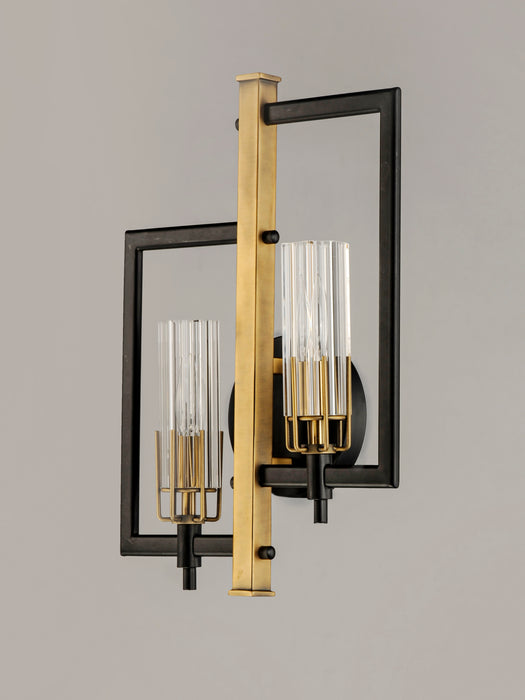 Maxim Flambeau 2-Light Wall Sconce Model: 16112CLBKAB