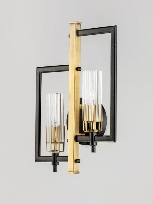 Maxim Flambeau 2-Light Wall Sconce Model: 16115CLBKAB