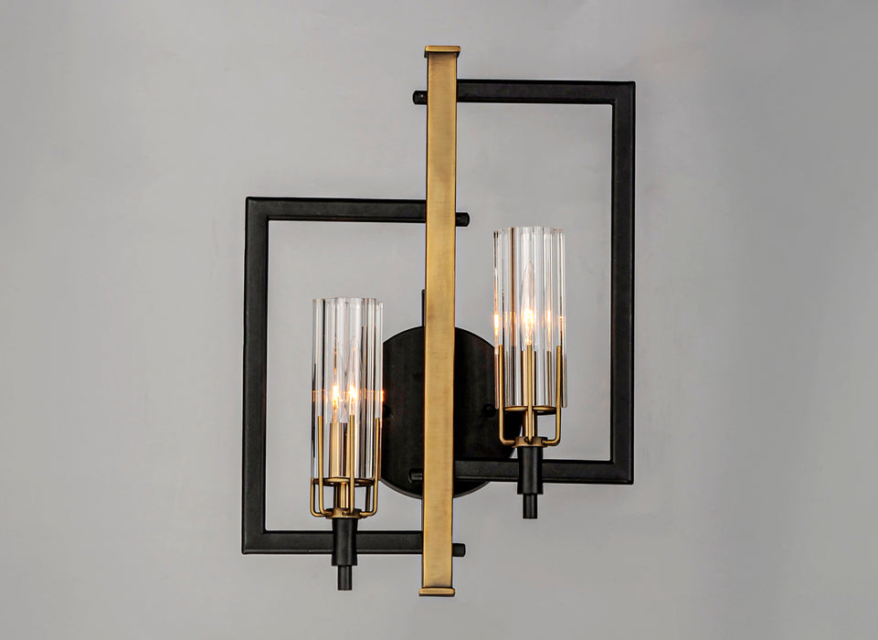 Maxim Flambeau 2-Light Wall Sconce Model: 16115CLBKAB