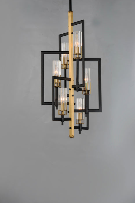 Maxim Flambeau 6-Light Chandelier Model: 16116CLBKAB