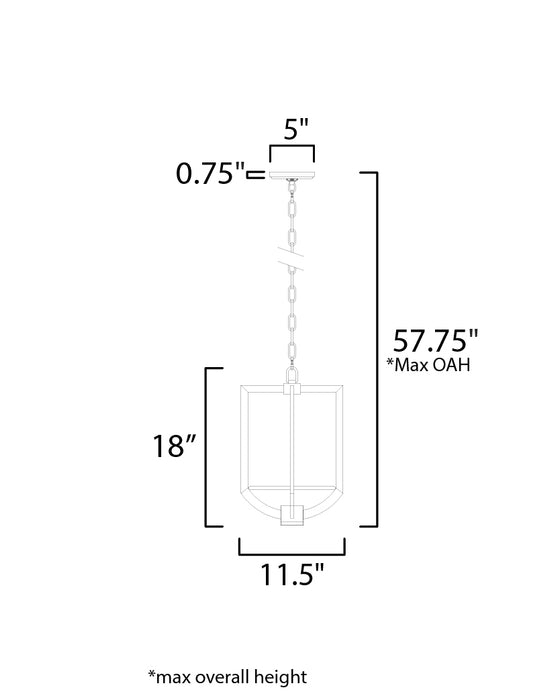 Maxim Quarry 2-Light LED Mini Pendant Model: 18204WADBZ