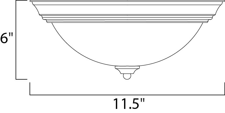 Maxim Outdoor Essentials 1-Light Outdoor Ceiling Mount Model: 1940MRSN