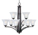 Maxim Aurora 9-Light Chandelier Model: 20096FTOI