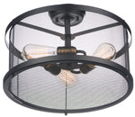 Maxim Palladium 3-Light Flush Mount Model: 20110BKNAB