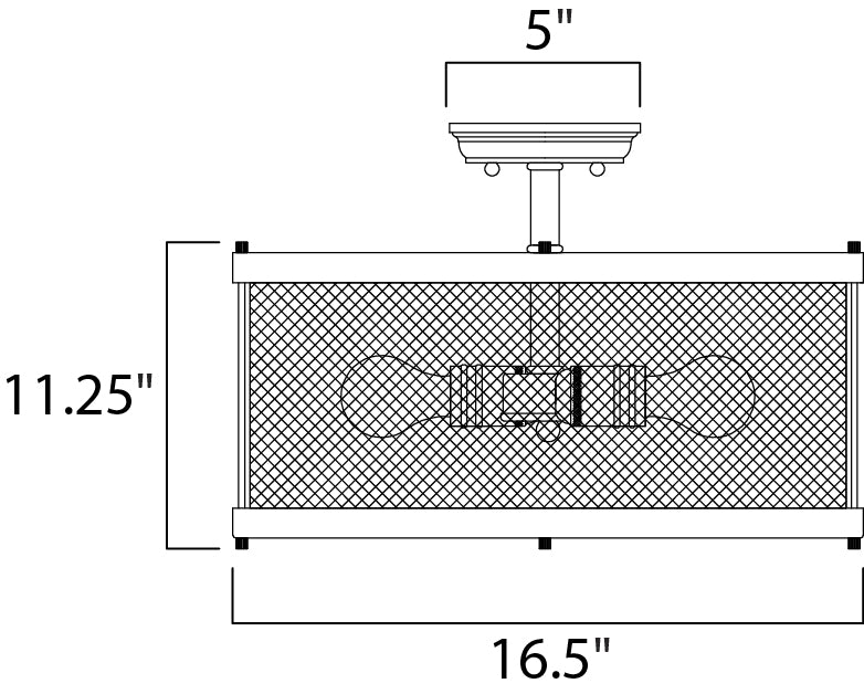 Maxim Palladium 3-Light Flush Mount Model: 20110BKNAB