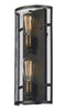 Maxim Palladium 2-Light Wall Sconce Model: 20119BKNAB