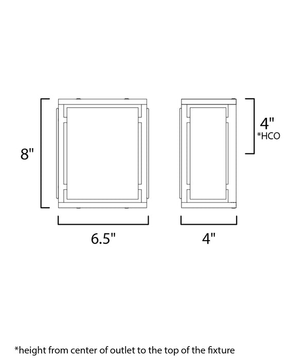 Maxim Montauk 2-Light Wall Sconce Model: 20262CVBK