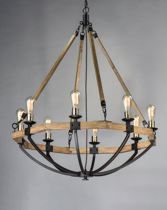 Maxim Lodge 8-Light Chandelier Model: 20338WOBZ