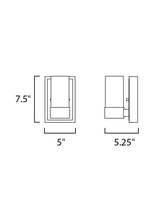 Maxim Sync 1-Light LED Wall Sconce Model: 20901CLPC