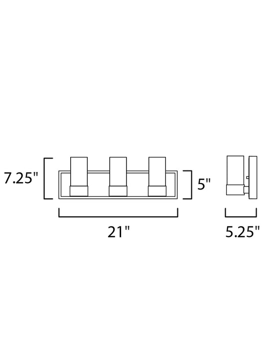 Maxim Sync 3-Light LED Bath Vanity Light Model: 20903CLPC