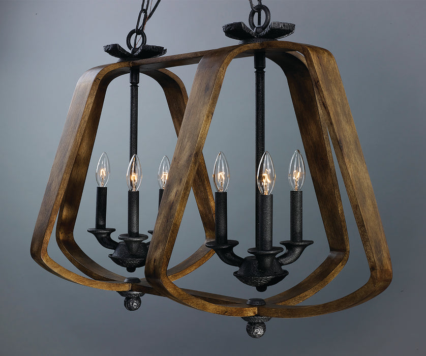 Maxim Road House 6-Light Chandelier Model: 20927BWIO