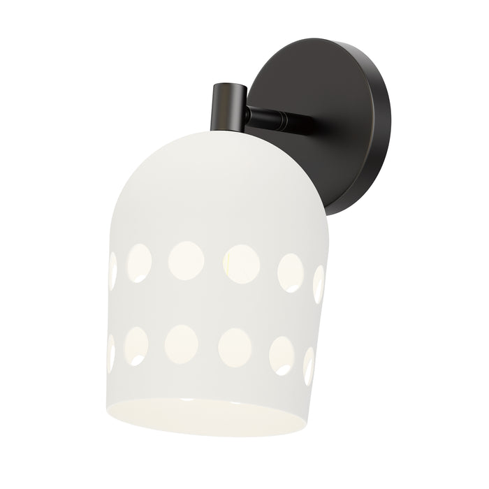 Maxim Dottie 1-Light Adjustable Sconce Model: 21241WTBK