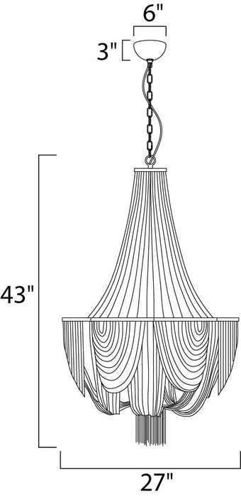 Maxim Chantilly 12-Light Chandelier Model: 21466NKPN