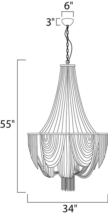 Maxim Chantilly 14-Light Chandelier Model: 21467NKPN