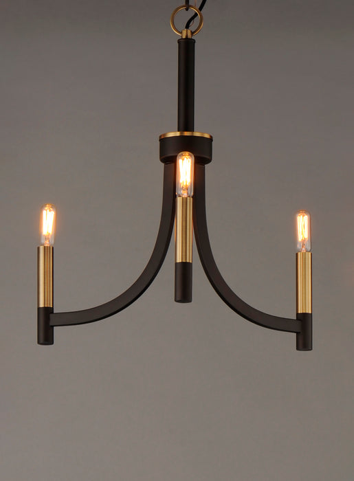 Maxim Lyndon 3-Light Chandelier Model: 21523BZAB