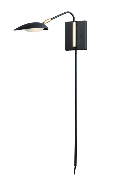 Maxim Scan 1-Light LED Pin-Up Wall Sconce Model: 21691BKSBR