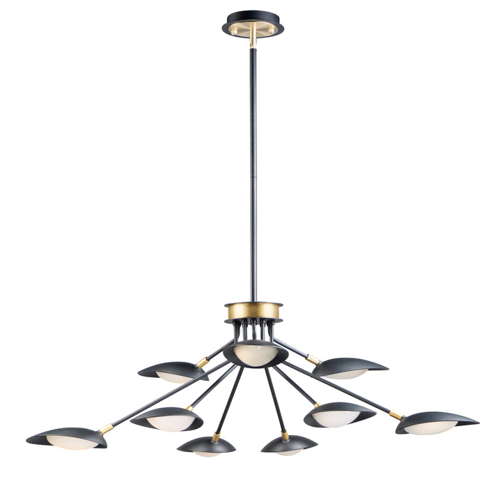 Maxim Scan 9-Light LED Chandelier Model: 21699BKSBR