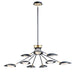 Maxim Scan 9-Light LED Chandelier Model: 21699BKSBR