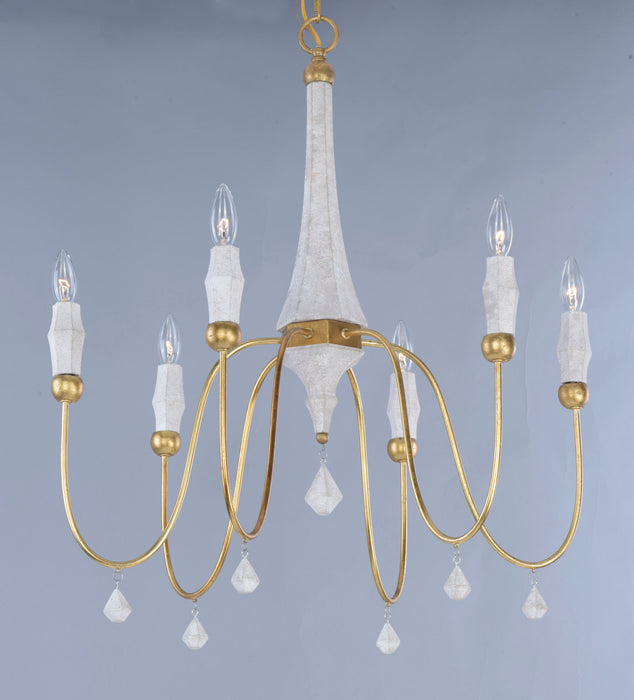 Maxim Claymore 6-Light Chandelier Model: 22436CSTGL