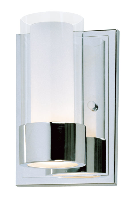 Maxim Silo 1-Light Wall Sconce With LED Bulb Model: 23071CLFTPC/BUL