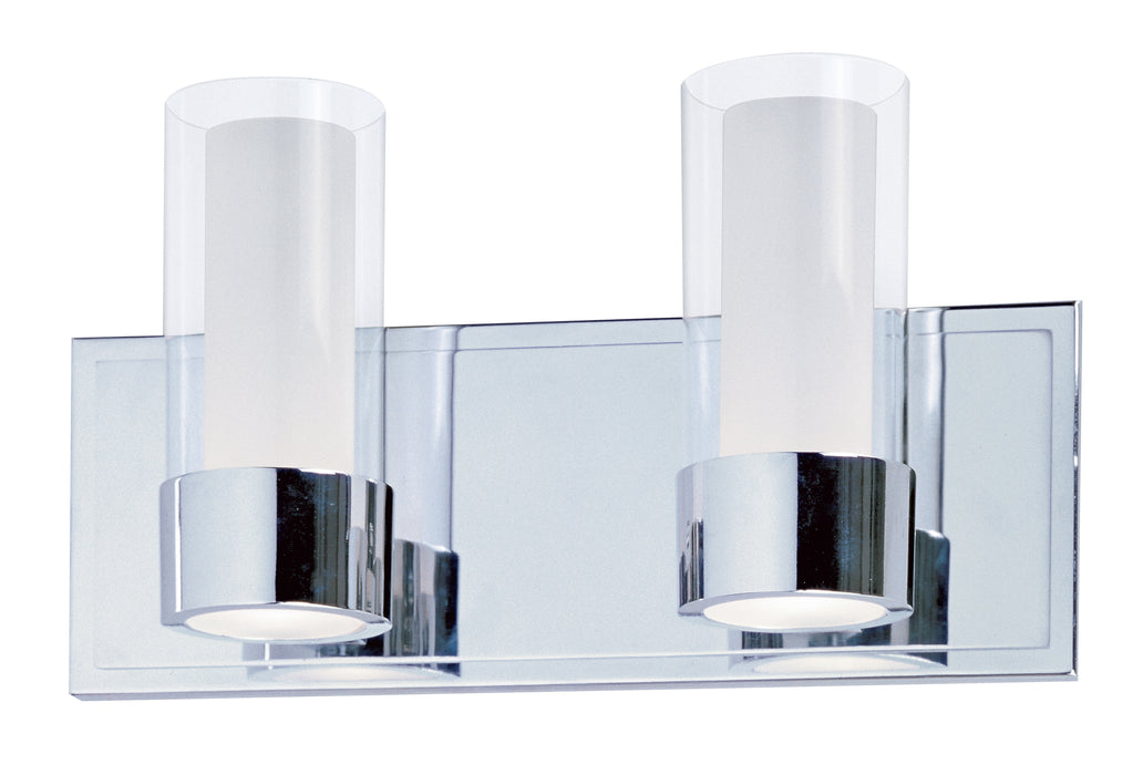 Maxim Silo 2-Light Bath Vanity Model: 23072CLFTPC