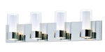 Maxim Silo 4-Light Bath Vanity Model: 23074CLFTPC