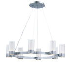 Maxim Silo 8-Light Chandelier With LED Bulbs Model: 23078CLFTPC/BUL