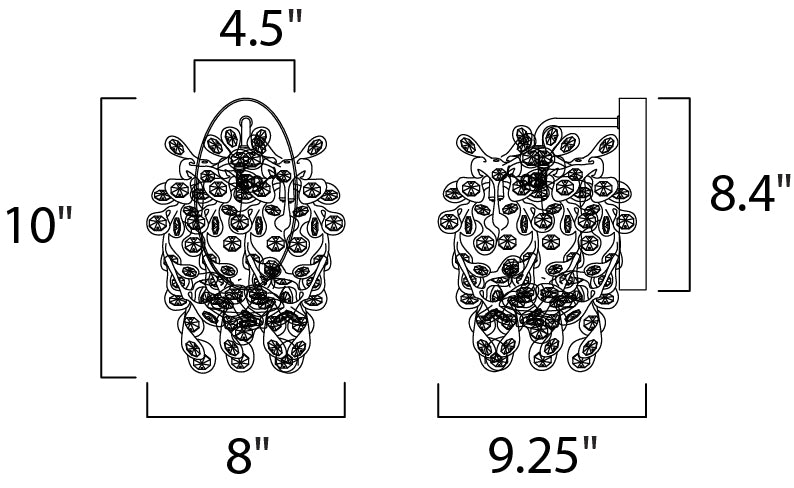 Maxim Comet 1-Light Wall Sconce Model: 24202BCPC