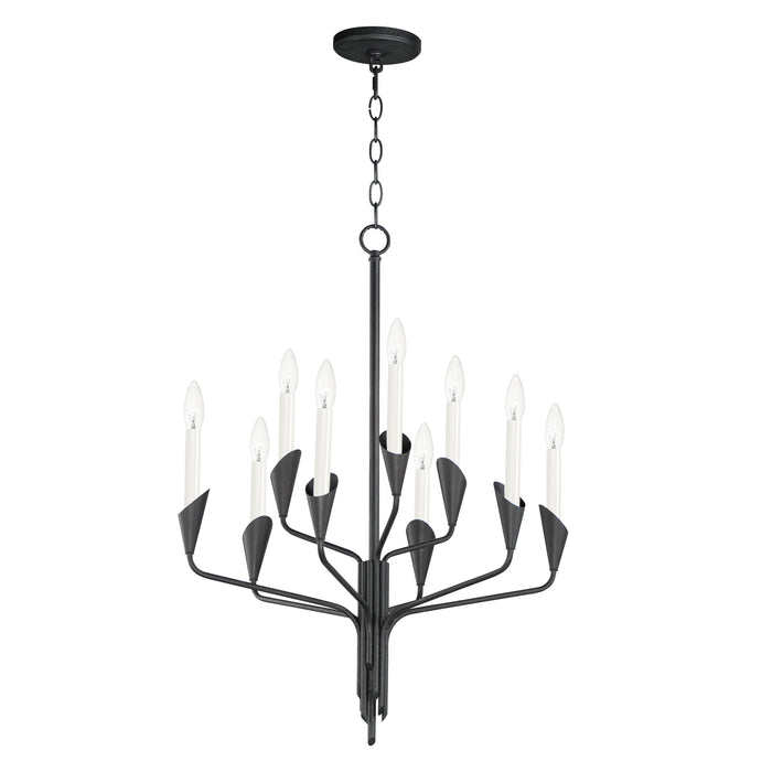 Maxim Calyx 9-Light Chandelier Model: 24349BK