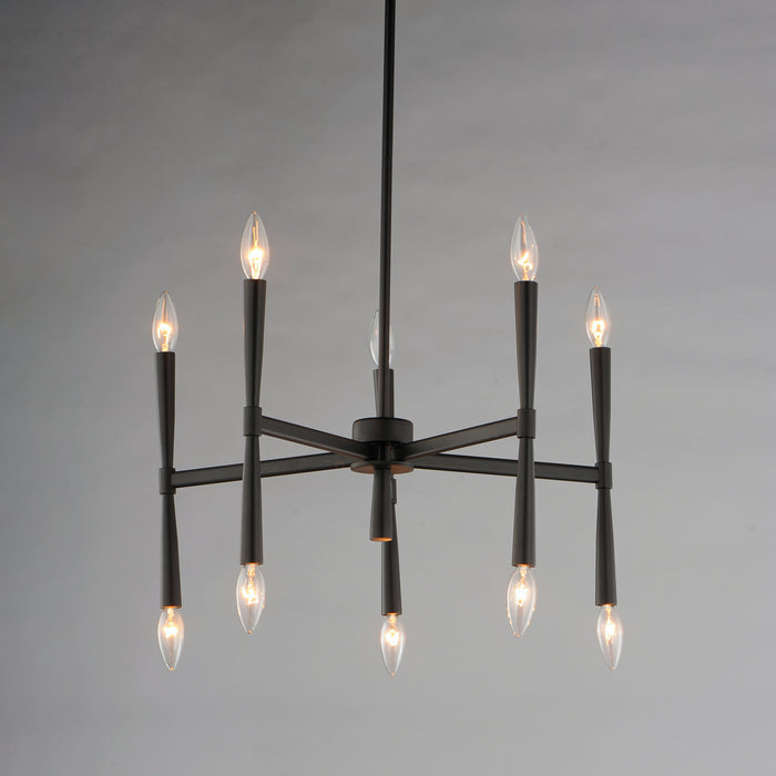 Maxim Rome 10-Light Chandelier Model: 24625BK