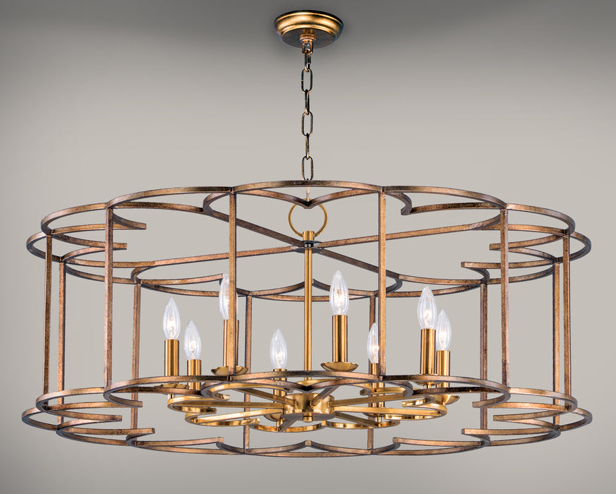 Maxim Helix 8-Light Chandelier Model: 24734BZF