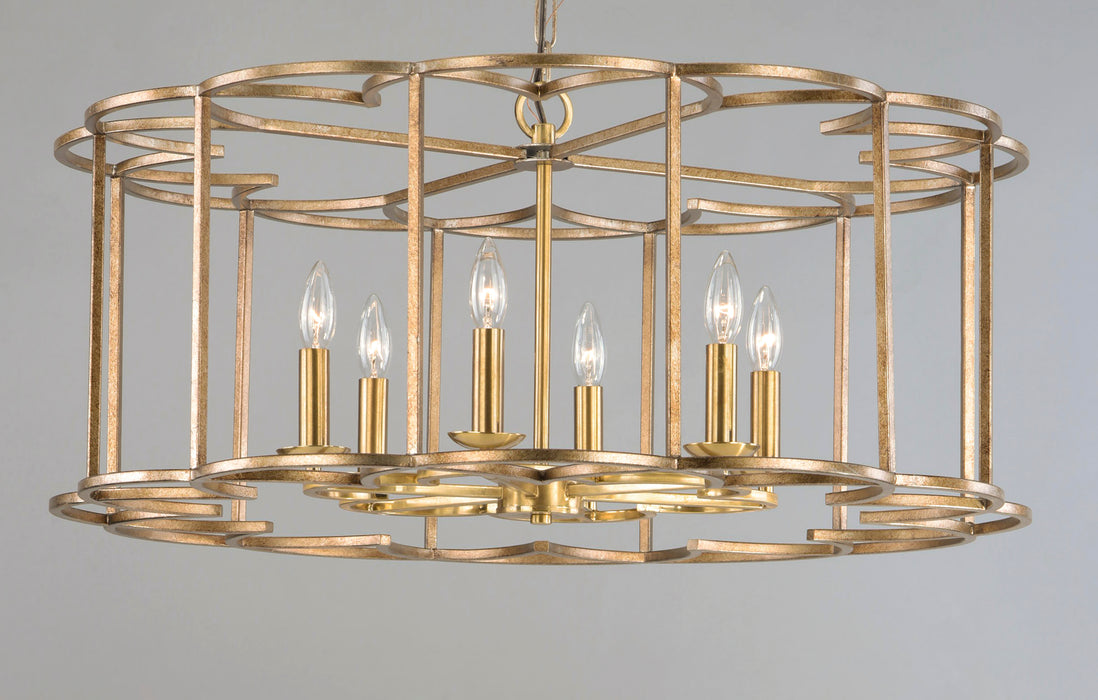 Maxim Helix 6-Light Chandelier Model: 24735BZF