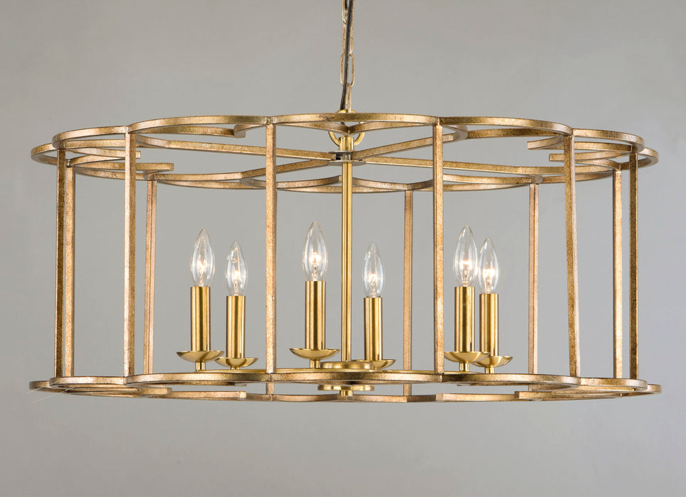 Maxim Helix 6-Light Chandelier Model: 24735BZF