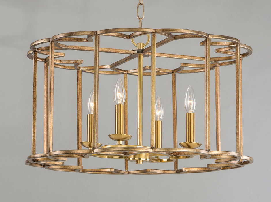 Maxim Helix 4-Light Chandelier Model: 24736BZF