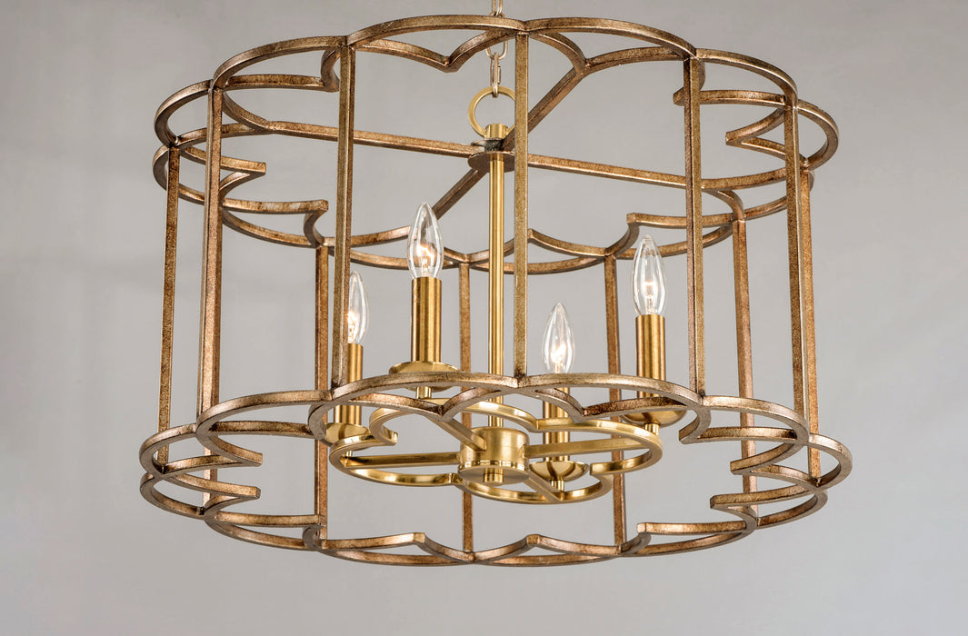 Maxim Helix 4-Light Chandelier Model: 24736BZF