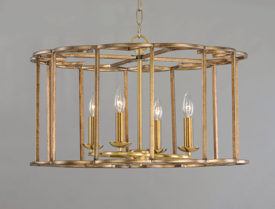 Maxim Helix 4-Light Chandelier Model: 24736BZF