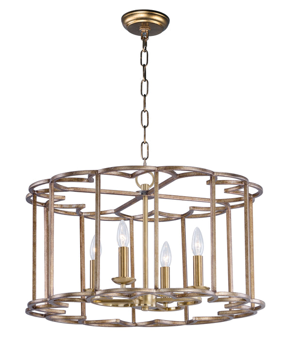 Maxim Helix 4-Light Chandelier Model: 24736BZF