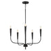 Maxim Vela 5-Light Chandelier Model: 24815BK