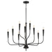 Maxim Vela 9-Light Chandelier Model: 24819BK