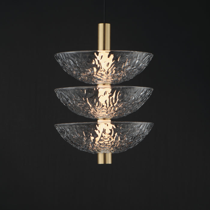 Maxim Metropolis 3-Light Pendant Model: 24983TCSBR