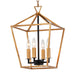 Maxim Abode 4-Light Small Chandelier Model: 25152GLTXB